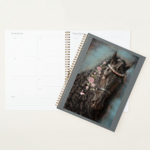 Cheval Noir Cheval Friesen - Calendrier, Planifica