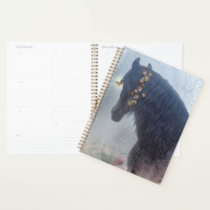 Cheval Noir Cheval Friesen - Calendrier, Planifica