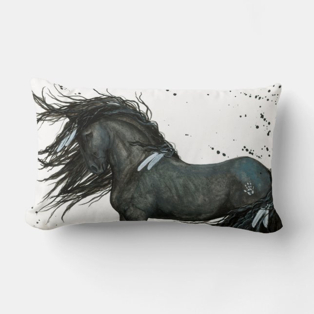Cheval noir par le coussin de Bihrle (Recto)