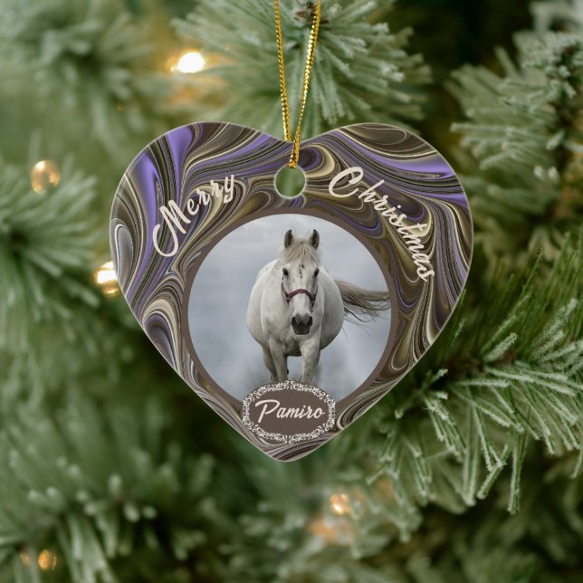 Cheval personnalisé Ornement animal de compagnie N (Arbre)