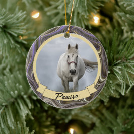 Cheval personnalisé Ornement animal de compagnie N