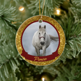 Cheval personnalisé Ornement animal de compagnie N