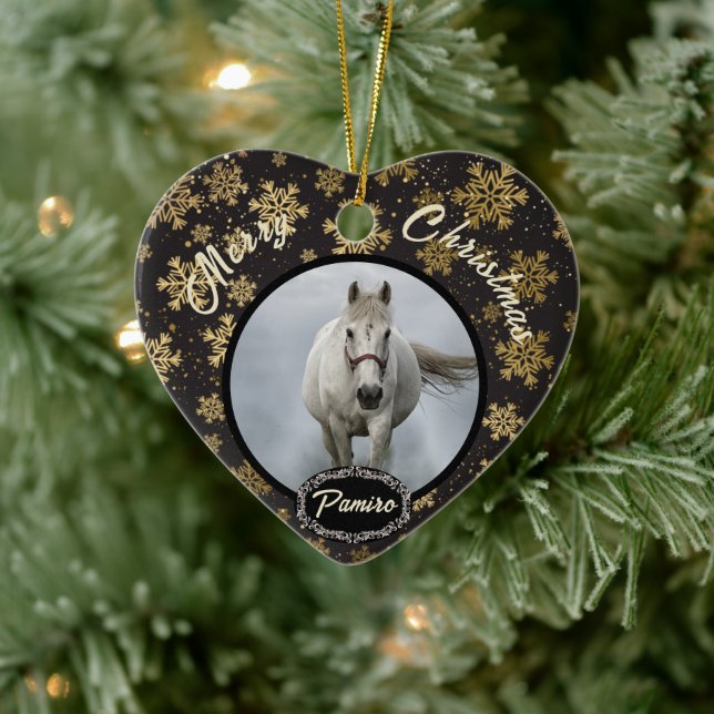 Cheval personnalisé Ornement animal de compagnie N (Arbre)