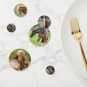 Cheval Photos table confetti