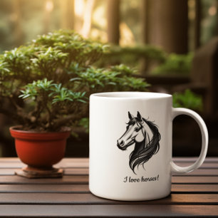 Cheval portrait flash style mug