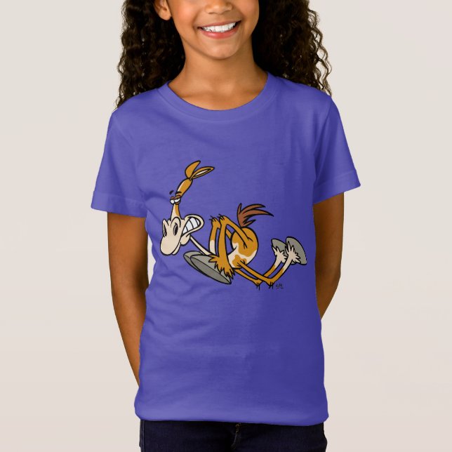 Cheval Power dessin animé Enfants T-shirt (Devant)