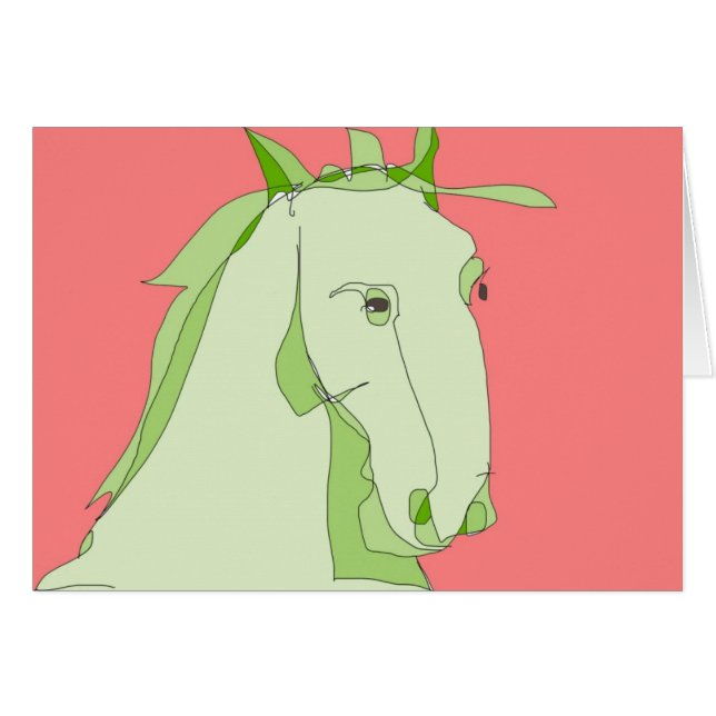 Cheval vert (Devant horizontal)