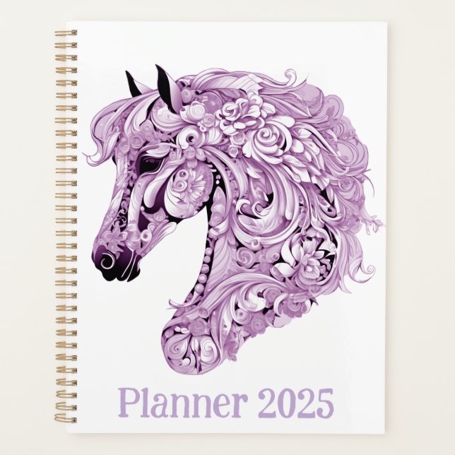 Cheval violet abstrait (Devant)