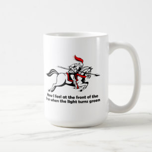 Chevalier à feu vert Mug drôle