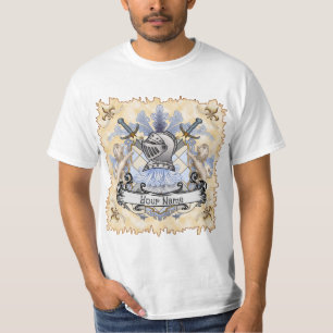 Chevalier bleu Nom de famille T-shirt