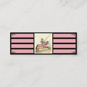 Chevalier dans le carte de visite brillant