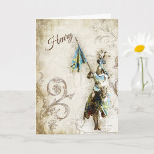 Chevalier en Armor Carte Anniversaire