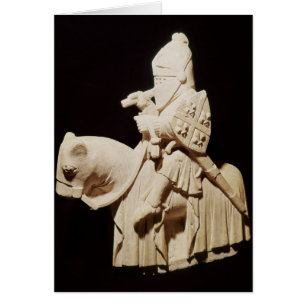 Chevalier en armure sur son cheval