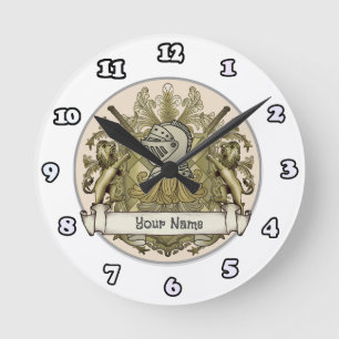 Chevalier jaune Famille Crest Nom horloge