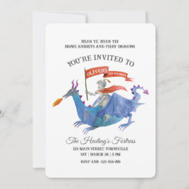 Chevaliers et Dragons Invitation