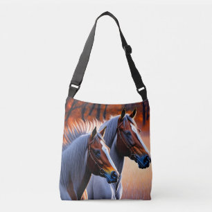Chevaux Brumby Blanc Et Brown, Sac Crossbody
