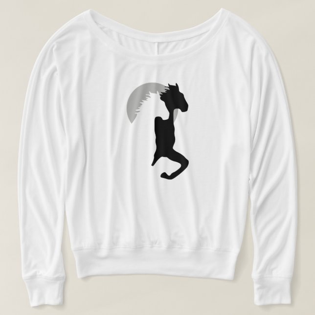 chevaux courant ensemble t-shirt (Design devant)