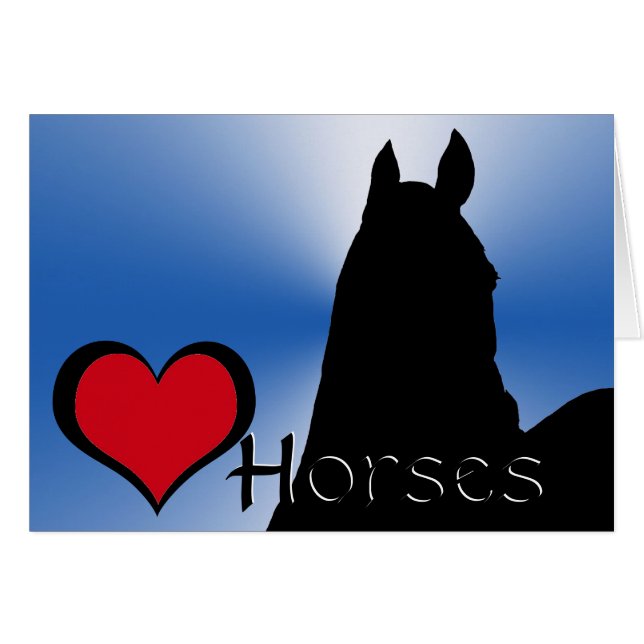 Chevaux de coeur I (éclatement métallique bleu) (Devant horizontal)