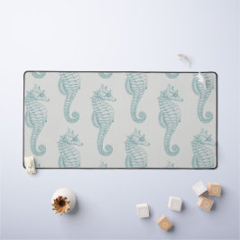 Chevaux de mer tropicaux, Motif hippocampe - gris 