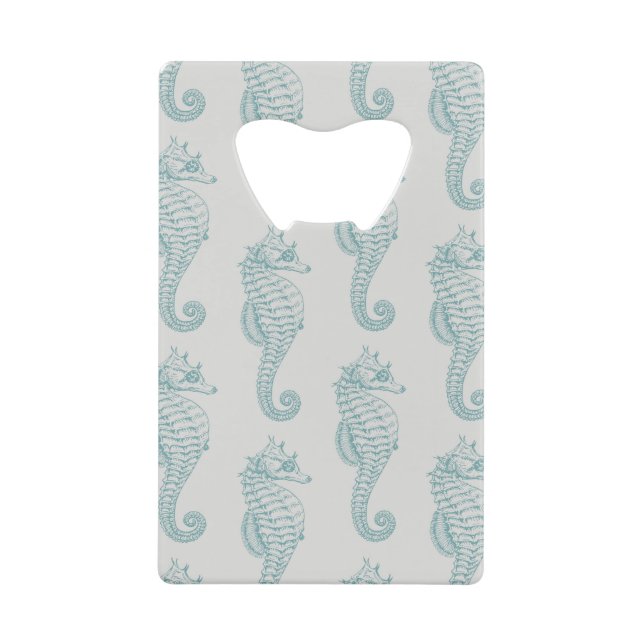 Chevaux de mer tropicaux, Motif hippocampe - gris  (Devant)