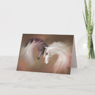 "Chevaux de Verre" ~ Carte de voeux (vide)
