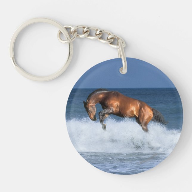 Chevaux d'imaginaire : Selle Francais et mer (Devant)