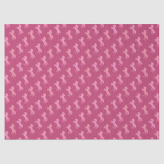 Chevaux en papier de soie rose lugubre Preppy Cowg