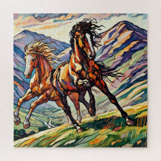 Chevaux Jouant 600 Piece Puzzle