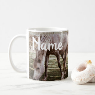 Chevaux personnalisés Ranch Farm Design Café Mug