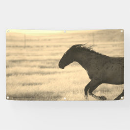 CHEVAUX SAUVAGES DE BANNIÈRE DE L'UTAH AVEC LE