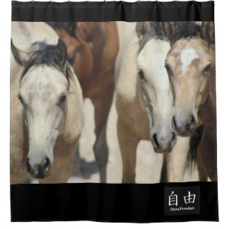 CHEVAUX SAUVAGES DU Rideau DE Douche DE LA LIBERTÉ