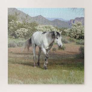 Chevaux sauvages, faune, puzzle