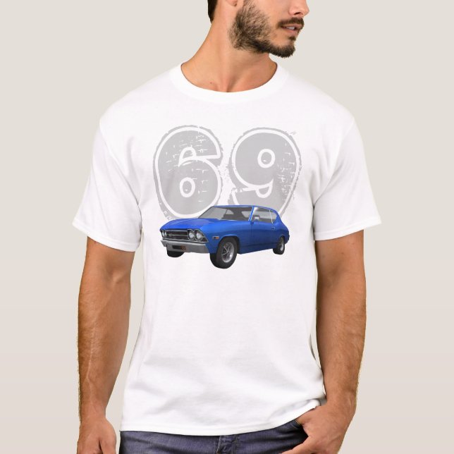Chevelle 1969 SS: Blaues Ende: T - Shirt (Vorderseite)