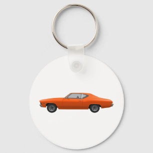 Chevelle 1969 SS: Orange Ende Schlüsselanhänger