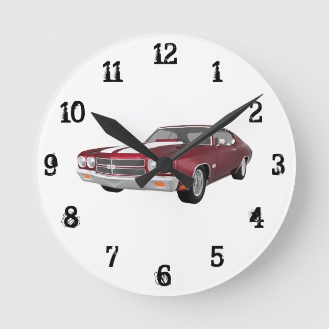 Chevelle 1970 solides solubles : Horloge murale (Recto)