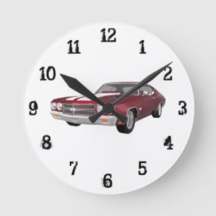 Chevelle 1970 solides solubles : Horloge murale