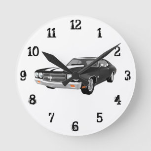 Chevelle 1970 solides solubles : Horloge murale