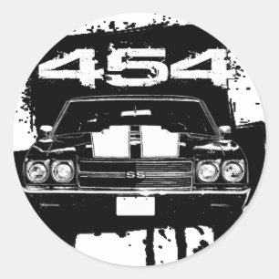 Chevelle 454 runder aufkleber