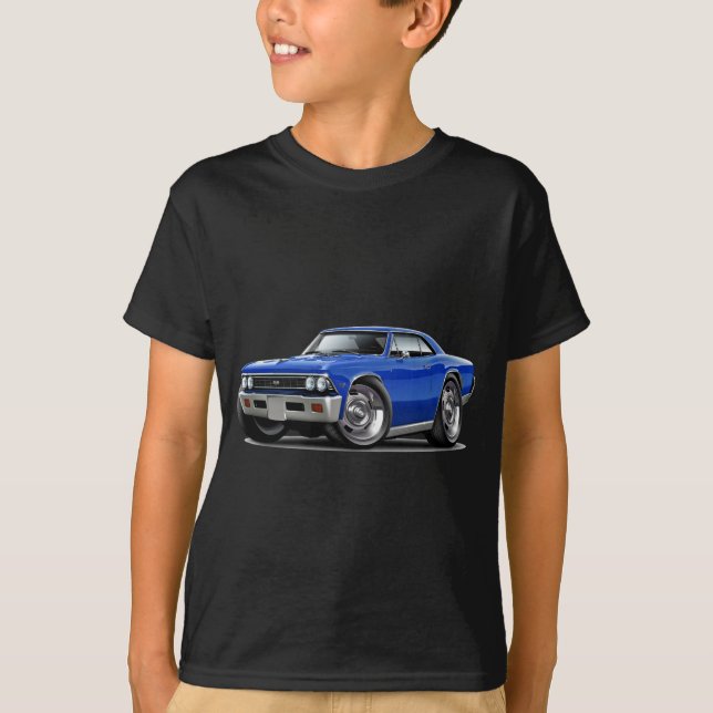 Chevelle Blau-Auto 1966 T-Shirt (Vorderseite)