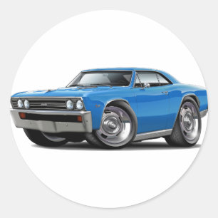 Chevelle Blau-Auto 1967 Runder Aufkleber