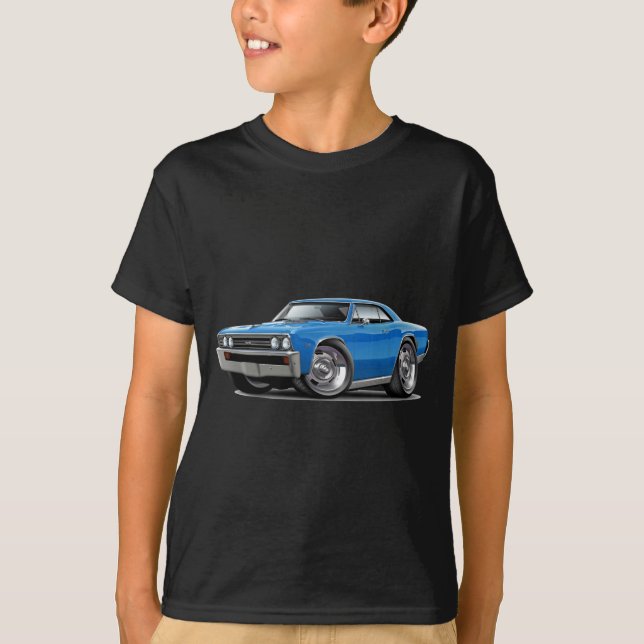 Chevelle Blau-Auto 1967 T-Shirt (Vorderseite)