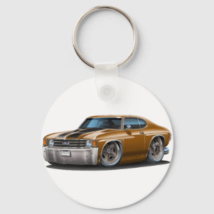 Chevelle Brown-Schwarzes Auto 1971-72 Schlüsselanhänger