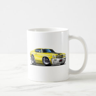 Chevelle Gelb-Schwarzes Auto 1970 Kaffeetasse
