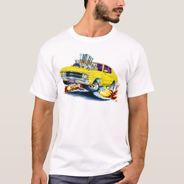 Chevelle gelbes Auto 1971-72 T-Shirt (Vorderseite)