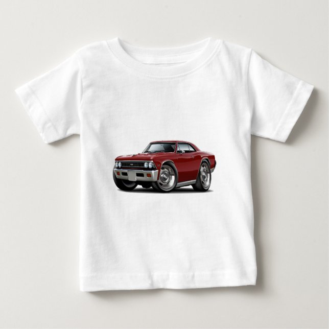 Chevelle kastanienbraunes Auto 1966 Baby T-shirt (Vorderseite)