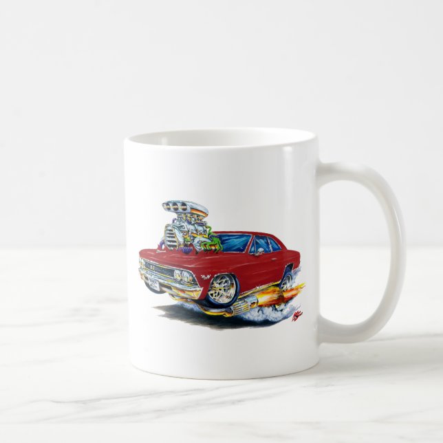 Chevelle kastanienbraunes Auto 1966 Kaffeetasse (Rechts)