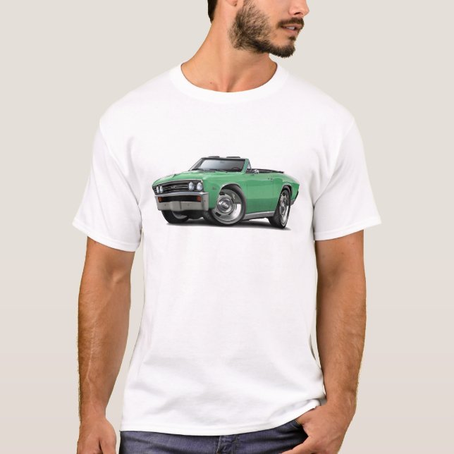 Chevelle lt 1967 Green Convertible T-Shirt (Vorderseite)