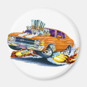 Chevelle Orange-Weißes Auto 1971-72 Magnet