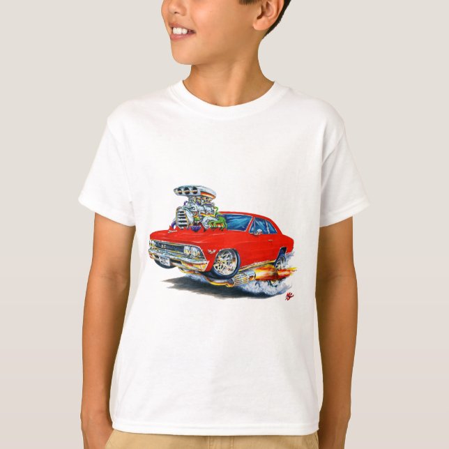 Chevelle Rot-Auto 1966 T-Shirt (Vorderseite)