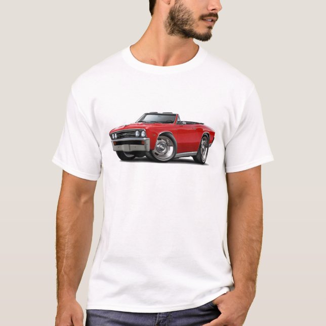 Chevelle rotes Kabriolett 1967 T-Shirt (Vorderseite)